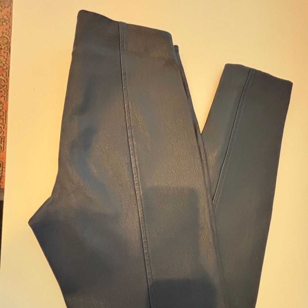 NWT Ralph Lauren leather pants navy  sz M